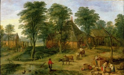 Der Bauernhof von Jan the Elder Brueghel